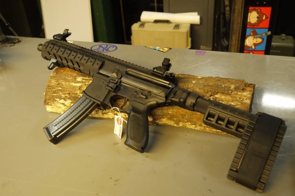 sig mpx on wood