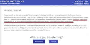 ammunition transfer inquiry illinois state police isp ispfsb ispffl