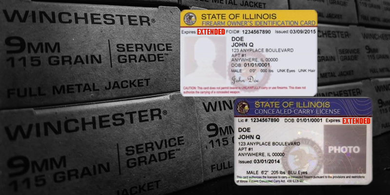 The ISP have extended FOID Card & Concealed Carry License expiration dates by 12 months