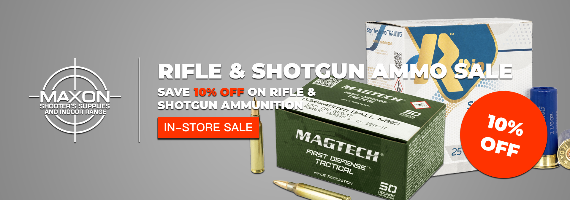 Rifle and Shotgun Ammo Sale
