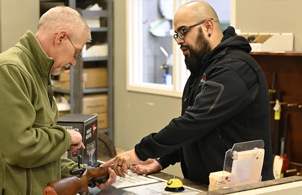 firearm inspection at maxon shooters
