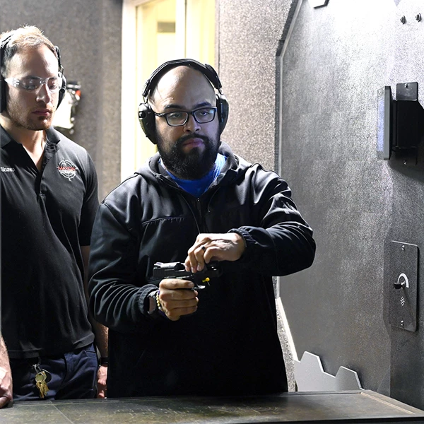 shooting in the range basic pistol level 2 maxon shooters 2